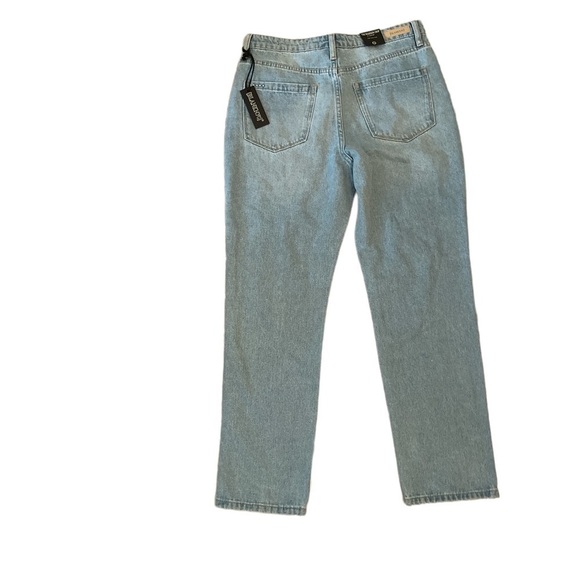 New with Tags BlankNYC Madison Ripped High Waist Crop Jeans in Hit The Road 27 - Picture 3 of 6